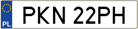 Truck License Plate